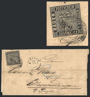 GERMANY Commercial Invoice Dated 17/JUL/1862, Franked With Baden 1Kr. Black Of 1 - Otros & Sin Clasificación