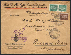 GERMANY Cover With SAMPLES OF PRODUCTS Sent From Friedrichshafen To Buenos Aires - Altri & Non Classificati
