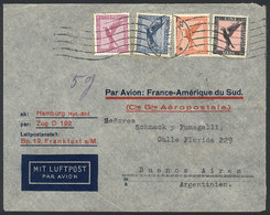 GERMANY 9/JUN/1933 HAMBURG - Buenos Aires: Airmail Cover Sent From Hamburg To Ly - Otros & Sin Clasificación