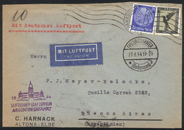 GERMANY 22/JUN/1934 Hamburg - Buenos Aires, By ZEPPELIN: Cover Franked With 3.25 - Autres & Non Classés