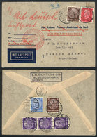 GERMANY Airmail Cover Sent From Chemnitz To Argentina On 4/JUL/1934, Franked Wit - Other & Unclassified