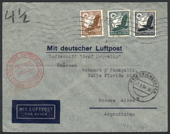 GERMANY Cover Flown By ZEPPELIN, Sent From Hamburg To Buenos Aires On 31/AU/1934 - Otros & Sin Clasificación