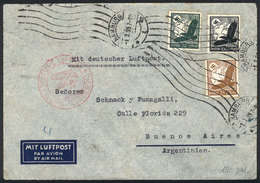 GERMANY Airmail Cover Sent From Hamburg To Buenos Aires On 1/MAR/1935, Franked W - Other & Unclassified