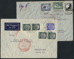 GERMANY 2 Airmail Covers Sent To Argentina On 2/AU/1938 (from Wien, Austria) And - Otros & Sin Clasificación