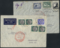 GERMANY 2 Airmail Covers Sent To Argentina On 2/AU/1938 (from Wien, Austria) And - Other & Unclassified