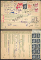 GERMANY 11 Parcel Despatch Notes With Spectacular Postages, Very Nice! - Other & Unclassified