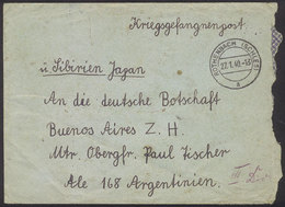 GERMANY Cover With Free Frank Of POWs, Sent On 27/JA/1940 From Rothenbach To The - Andere & Zonder Classificatie