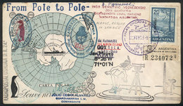 ARGENTINE ANTARCTICA - ORKNEY ISLANDS MAIL SENT FROM SOUTH POLE TO NORTH POLE: C - Other & Unclassified