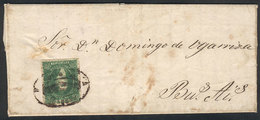 ARGENTINA GJ.23, 10c. Worn Impression, Franking An Entire Letter To Buenos Aires - Gebraucht