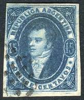 ARGENTINA GJ.31, 15c. Sixth Additional Printing, Used With Dotted Cancel Of Buen - Usati