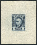 ARGENTINA GJ.108, 6c. Sarmiento, Die Proof Printed In The Adopted Color On Very - Autres & Non Classés
