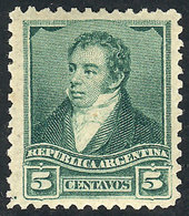 ARGENTINA GJ.142A, 5c. Light Green (color Error), VF Quality, Rare! - Autres & Non Classés