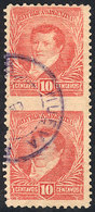 ARGENTINA GJ.168PH, Pair IMPERFORATE Between, USED, With A Pulled Perforation El - Autres & Non Classés