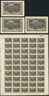 ARGENTINA GJ.302, 2c. House Of Rodriguez Peña, COMPLETE SHEET Of 50 Stamps With - Other & Unclassified