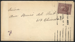 ARGENTINA GJ.526, 2c. Mitre Franking ALONE A Cover Used In Buenos Aires In 1921, - Otros & Sin Clasificación