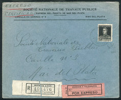 ARGENTINA GJ.585, 50c. San Martín WITH Period, Perf 13½, Franking ALONE A Cover - Otros & Sin Clasificación