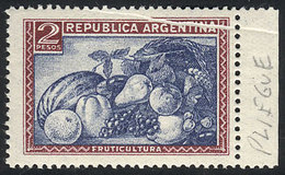 ARGENTINA GJ.779, 2P. Fruit On National Unsurfaced Paper, With Variety: Paper FO - Altri & Non Classificati