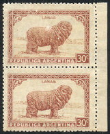 ARGENTINA GJ.809, 30c. Sheet, Unwatermarked, Printed On Thick Canadian Paper, Gu - Autres & Non Classés