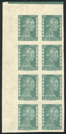 ARGENTINA GJ.1007AP, Corner Block Of 8, IMPERFORATE, Very Nice, Catalog Value US - Other & Unclassified