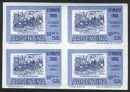 ARGENTINA GJ.1185P, 1960 EFIMAYO Philatelic Exposition (cart, Boat, Immigrants), - Andere & Zonder Classificatie