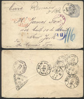 ARGENTINA 12c. Stationery Envelope Sent From ZÁRATE To New York On 21/JUL/1883, - Other & Unclassified