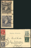 ARGENTINA RARE COMBINATION: Of 2 Examples Of ½c. Rivadavia (GJ.137) In SLATE Blu - Autres & Non Classés