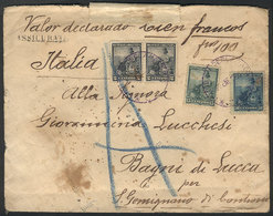 ARGENTINA Cover With Declared Value Of 100 Francs, Sent To Italy On 25/JA/1900, - Other & Unclassified