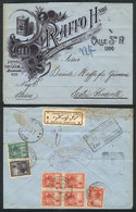 ARGENTINA Cover With Beautiful Advertising Corner Card Sent To Italy On 1/NO/190 - Autres & Non Classés