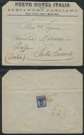 ARGENTINA Cover With Corner Card Of NUEVO HOTEL ITALIA In Rosario, Franked On Ba - Autres & Non Classés