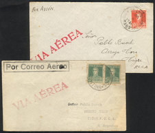 ARGENTINA 2 Airmail Covers Carried By Aero Lloyd Córdoba, Sent From Villa Dolore - Altri & Non Classificati