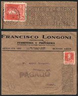 ARGENTINA "Cover Used In Buenos Aires On 31/OC/1927, With 5c. Franking And Sloga - Altri & Non Classificati