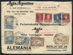 ARGENTINA LARGE POSTAGE: Airmail Cover Sent To Germany On 31/MAY/1929 By Air Fra - Altri & Non Classificati