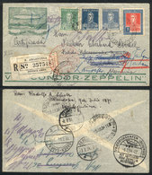 ARGENTINA Registered Airmail Cover Sent By ZEPPELIN From Buenos Aires To Germany - Autres & Non Classés