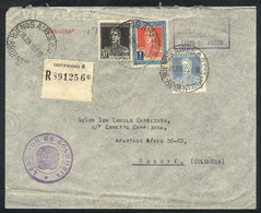 ARGENTINA Diplomatic Cover Sent By Airplane To Colombia On 28/JUN/1935, It Only - Autres & Non Classés