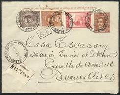 ARGENTINA Registered Cover Franked With 37c., Sent To Buenos Aires On 21/AU/1940 - Other & Unclassified