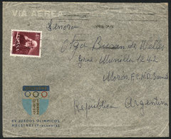 ARGENTINA Cover With Cachet Of The Argentina Delegation To The 1952 Helsinki Oly - Autres & Non Classés