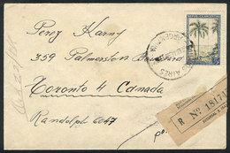 ARGENTINA Registered Airmail Cover Sent To CANADA On 28/MAR/1956, Franked With 5 - Autres & Non Classés