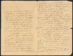 ARGENTINA Long Letter Hand-written By Bartolomé Mitre On 25/SE/1891 And Addresse - Autres & Non Classés