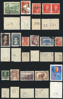 ARGENTINA PERFINS: Lot Of 16 Stamps With Varied Commercial Perfins, Some Very Sc - Collezioni & Lotti