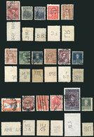 ARGENTINA PERFINS: Lot Of 17 Stamps With Varied Commercial Perfins, Some Very Sc - Collezioni & Lotti