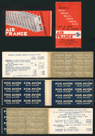 ARGENTINA "AIR FRANCE: Old Complete Booklet With 16 Labels ""POR AVION"", With A - Ohne Zuordnung