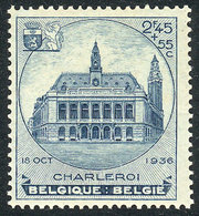 BELGIUM Sc.B179a, 1936 Charleroi Philatelic Exposition, Unmounted, VF Quality, C - Andere & Zonder Classificatie