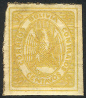BOLIVIA Sc.5, 1867/8 Condor 50c. Orange, Mint Original Gum, VF Quality! - Bolivie