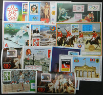 BOLIVIA Lot Of 14 Modern Souvenir Sheets, Most Topic SPORT, MNH Of Excellent Qua - Bolivie