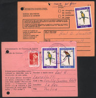 BOLIVIA 2 Advices Of Receipt Of Registered Letters Sent To USA In 1982, Nice Pos - Bolivie