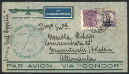 BRAZIL Cover Flown By ZEPPELIN, Sent From Porto Alegre To Germany On 9/AU/1933, - Autres & Non Classés