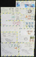 BRAZIL INFLATION POSTAGES: 13 Postcards Sent To Argentina Between 1984 And 1998 - Altri & Non Classificati