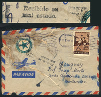 BULGARIA "DAMAGED COVER: Airmail Cover Sent To Uruguay On 20/JUL/1960, It Arrive - Autres & Non Classés