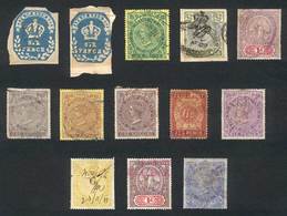 CAPE OF GOOD HOPE Lot Of Old Revenue Stamps, Some With Defects, Very Interesting - Cap De Bonne Espérance (1853-1904)