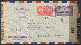 COSTA RICA Registered Airmail Cover Sent From San José To USA On 19/MAR/1943, Do - Costa Rica